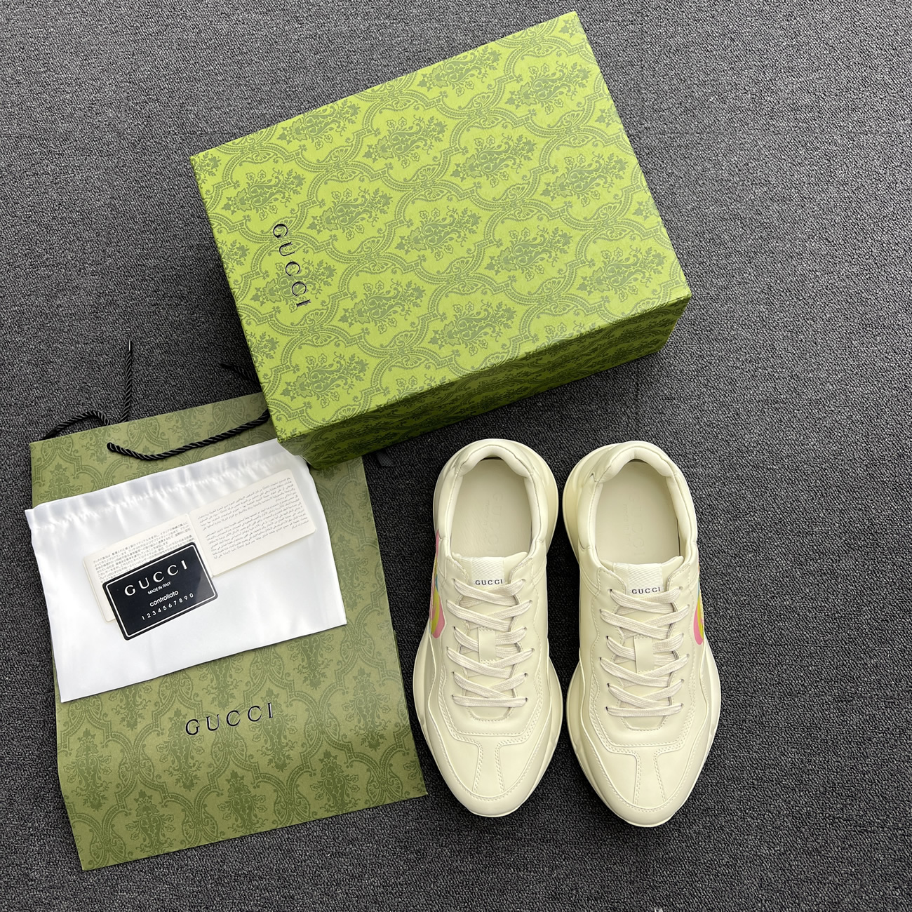 Gucci Rhyton Gg Logo W 386750 A3830 1818 (6) - www.newkick.vip